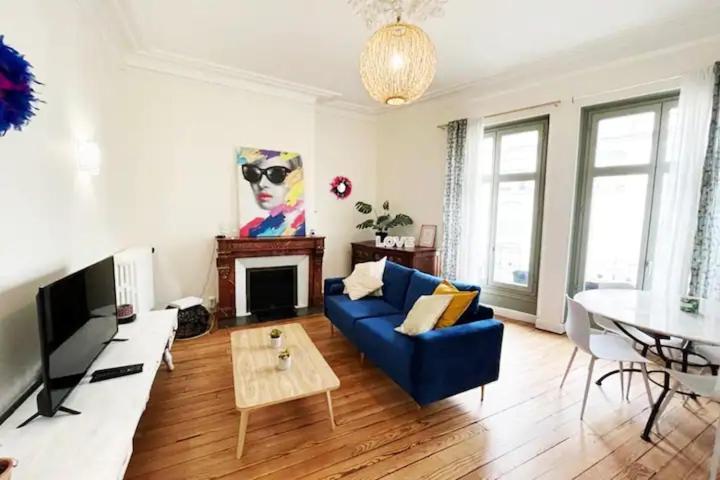Apartamento Cosy Hortensia- 4 Ch- Clemenceau Hypercentre & Parking Sous Terrain- 110M2 Pau Exterior foto